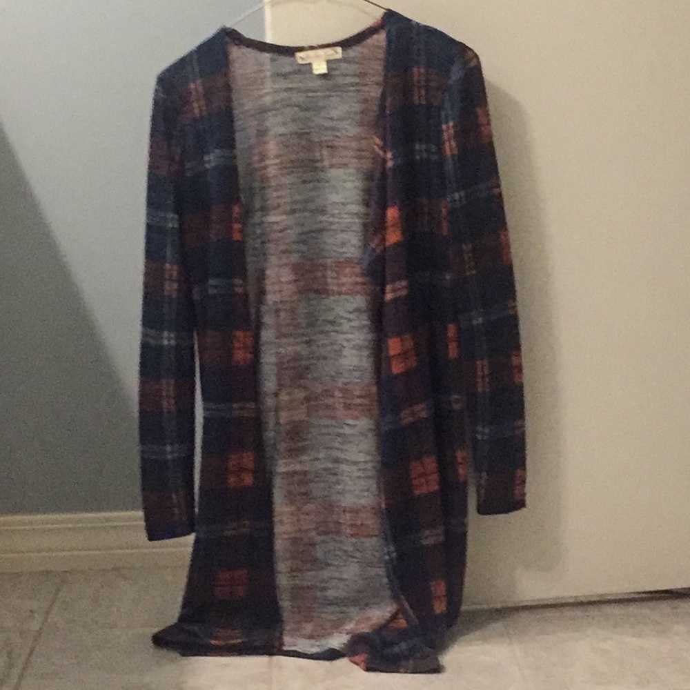 Plaid cardigan